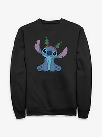 Disney Lilo & Stitch Xmas Tree Antennas Sweatshirt