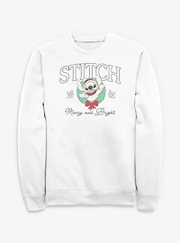 Disney Lilo & Stitch Merry and Bright Wreath  Sweatshirt