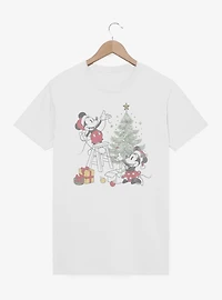 Disney Mickey Mouse & Minnie Merry And Bright T-Shirt