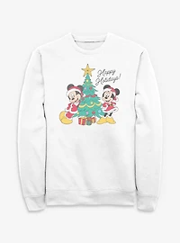 Disney Mickey Mouse & Minnie Happy Holidays Sweatshirt