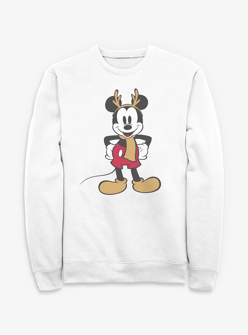Disney Mickey Mouse Festive Reindeer Sweatshirt
