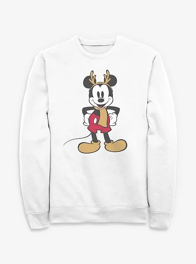 Disney Mickey Mouse Festive Reindeer Sweatshirt