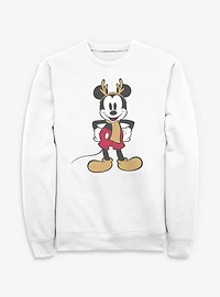 Disney Mickey Mouse Festive Reindeer Sweatshirt