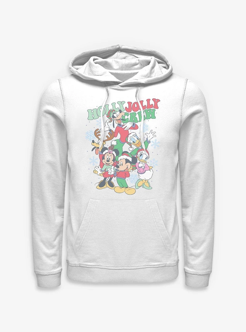 Disney Mickey Mouse & Friends Holly Jolly Crew Hoodie
