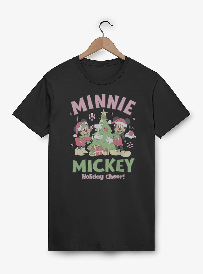Disney Mickey Mouse & Minnie Holiday Cheer T-Shirt