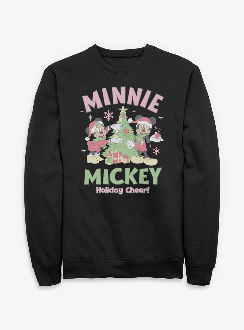 Disney Mickey Mouse & Minnie Holiday Cheer Sweatshirt