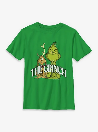 Dr. Seuss How The Grinch Stole Christmas & Max  Youth T-Shirt