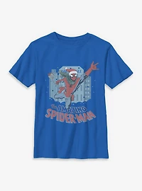 Marvel Spider-Man Xmas Swing Youth T-Shirt