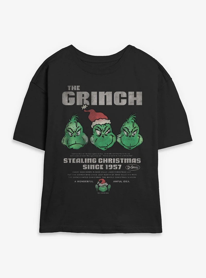 Dr. Seuss How The Grinch Stole Christmas Stealing Womens Skimmer T-Shirt