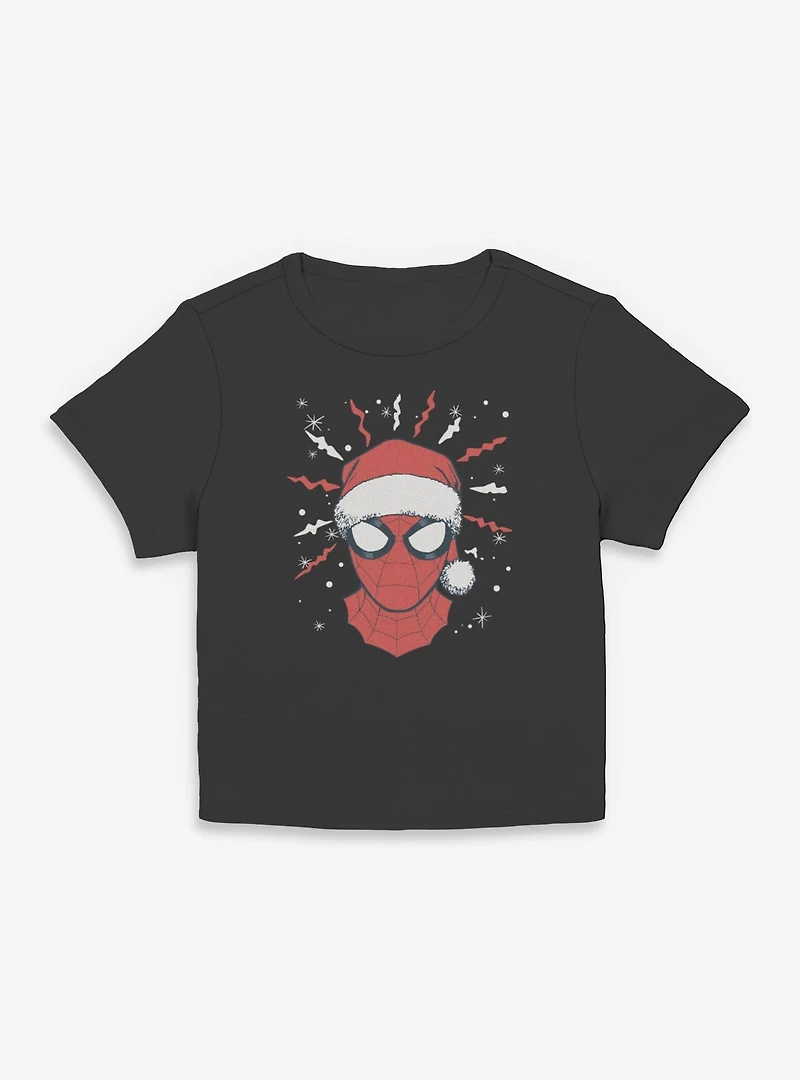 Marvel Spider-Man Xmas Face Women Baby T-Shirt
