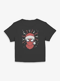 Marvel Spider-Man Xmas Face Women Baby T-Shirt