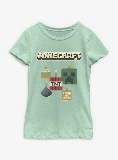 Minecraft Tisss Season Ornament Youth Girls T-Shirt