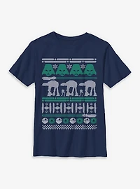 Star Wars Ugly Sweater Style Youth T-Shirt