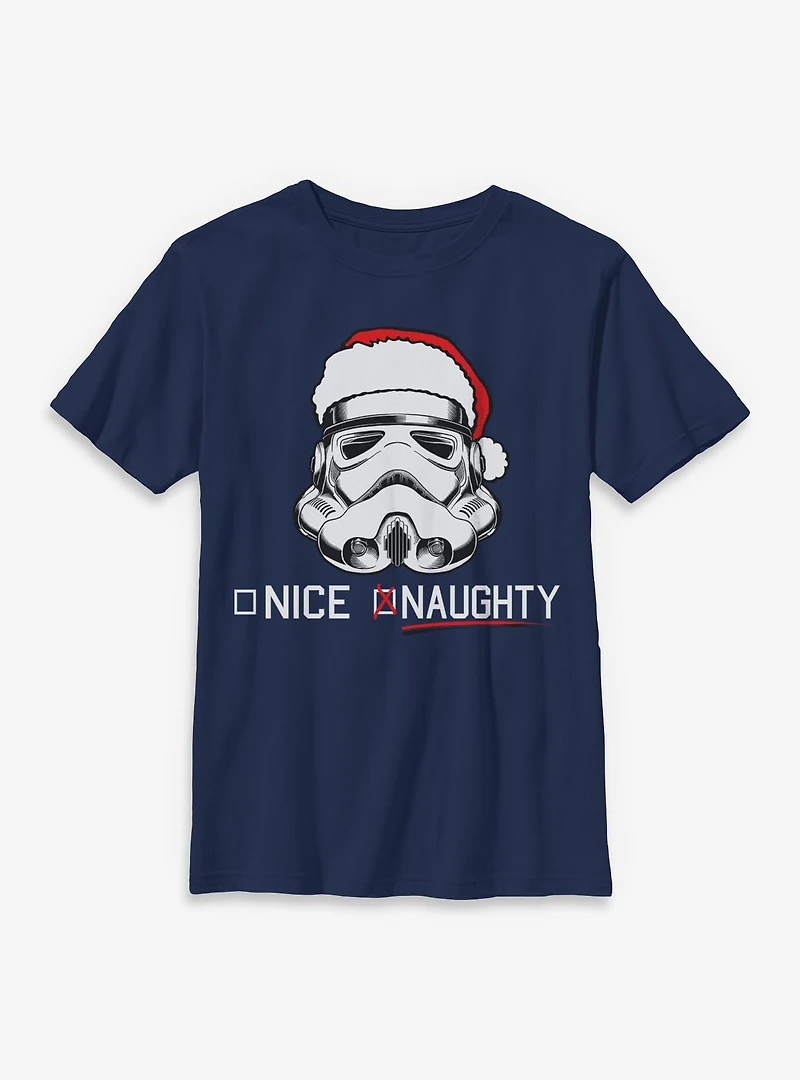 Star Wars Trooper Naughty List Xmas Youth T-Shirt