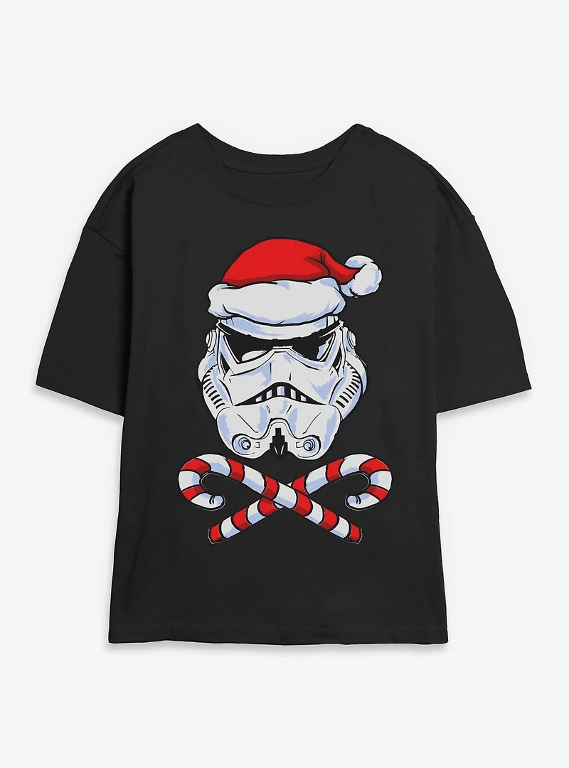 Star Wars Santa Trooper Womens Skimmer T-Shirt