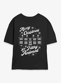Home Alone Merry Christmas Ya Filthy Animal Womens Skimmer T-Shirt