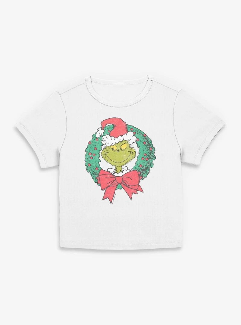 Dr. Seuss How The Grinch Stole Christmas Wreath Women Baby T-Shirt