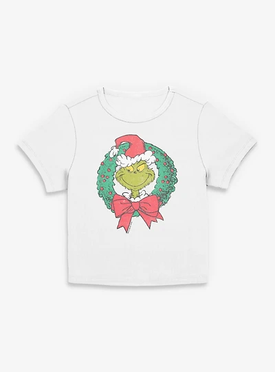Dr. Seuss How The Grinch Stole Christmas Wreath Women Baby T-Shirt
