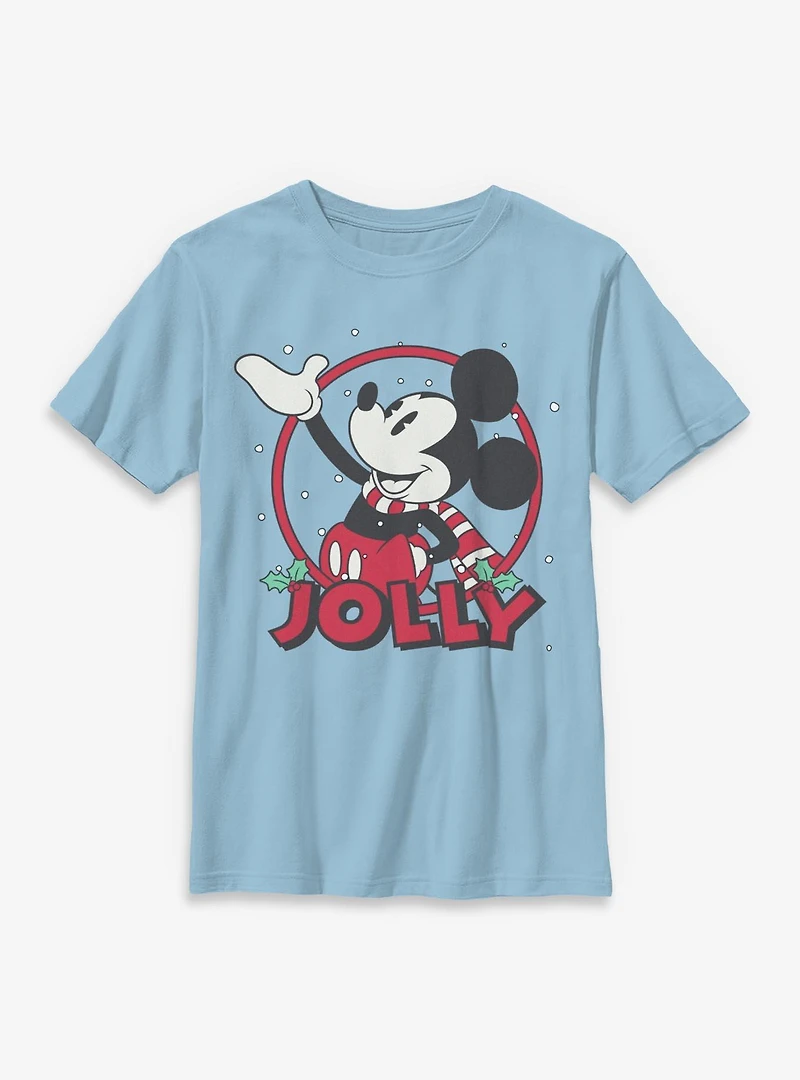 Disney Mickey Mouse Jolly Circle Icon Youth T-Shirt