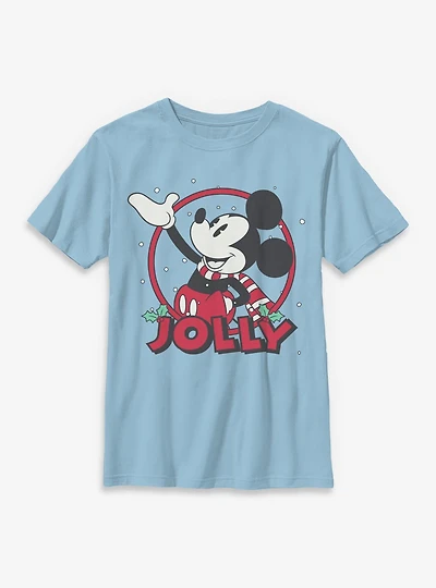 Disney Mickey Mouse Jolly Circle Icon Youth T-Shirt