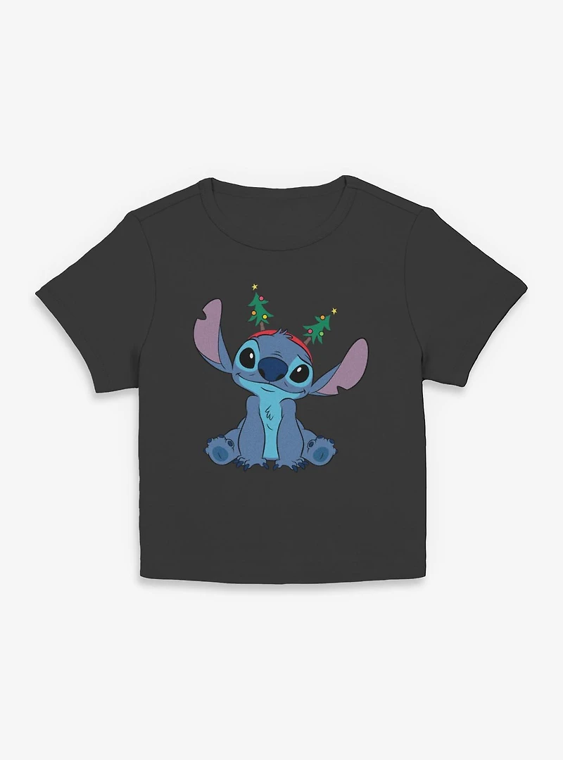 Disney Lilo & Stitch Xmas Tree Antennas Women Baby T-Shirt