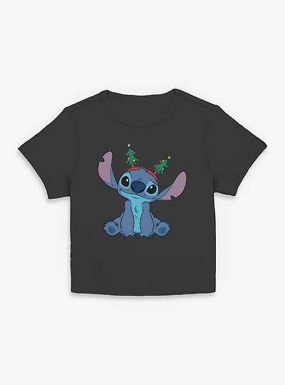 Disney Lilo & Stitch Xmas Tree Antennas Women Baby T-Shirt