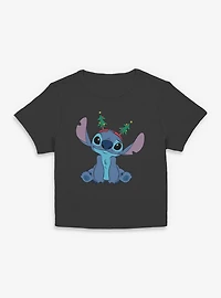 Disney Lilo & Stitch Xmas Tree Antennas Women Baby T-Shirt