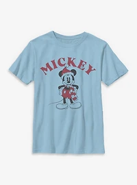 Disney Mickey Mouse Xmas Ready  Youth T-Shirt