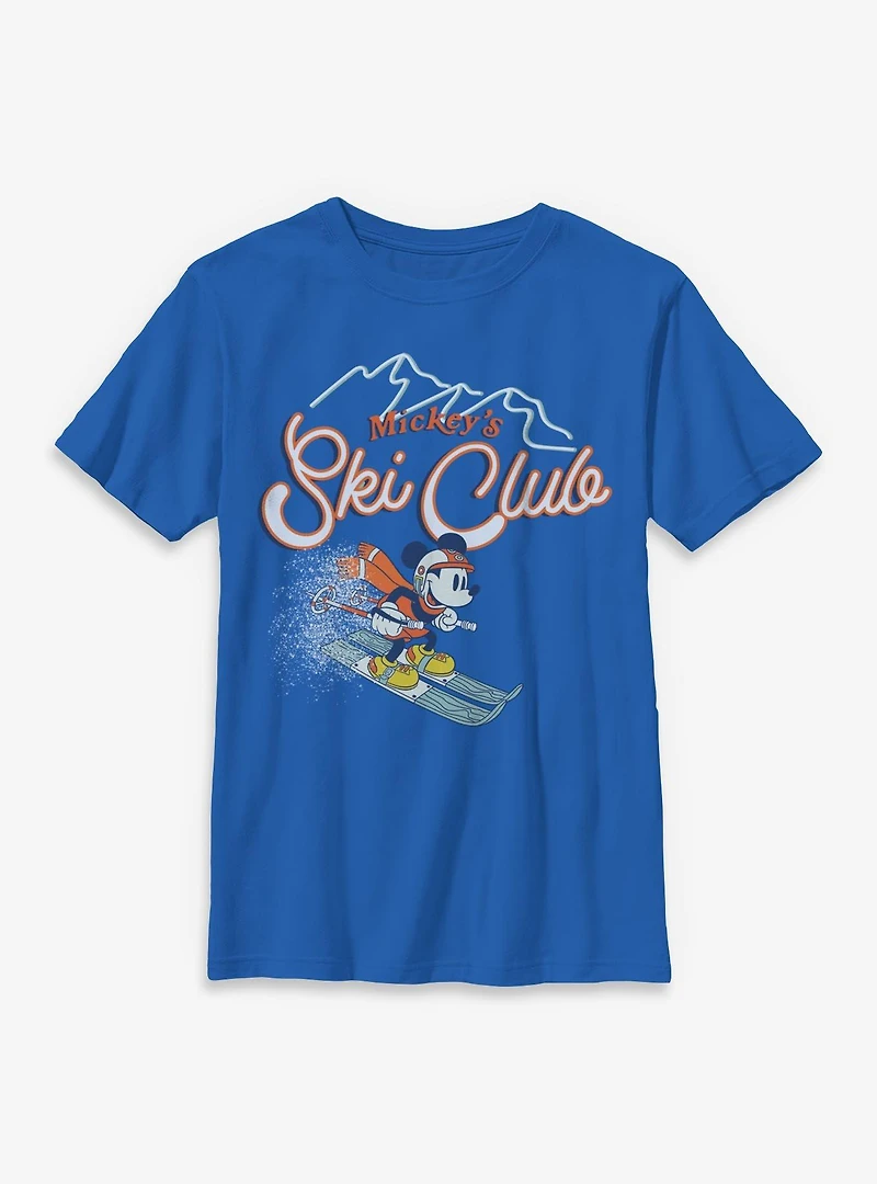 Disney Mickey Mouse Mickey's Ski Club Youth T-Shirt