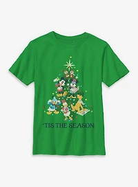 Disney Mickey Mouse & Friends Tis The Season Lights Youth T-Shirt