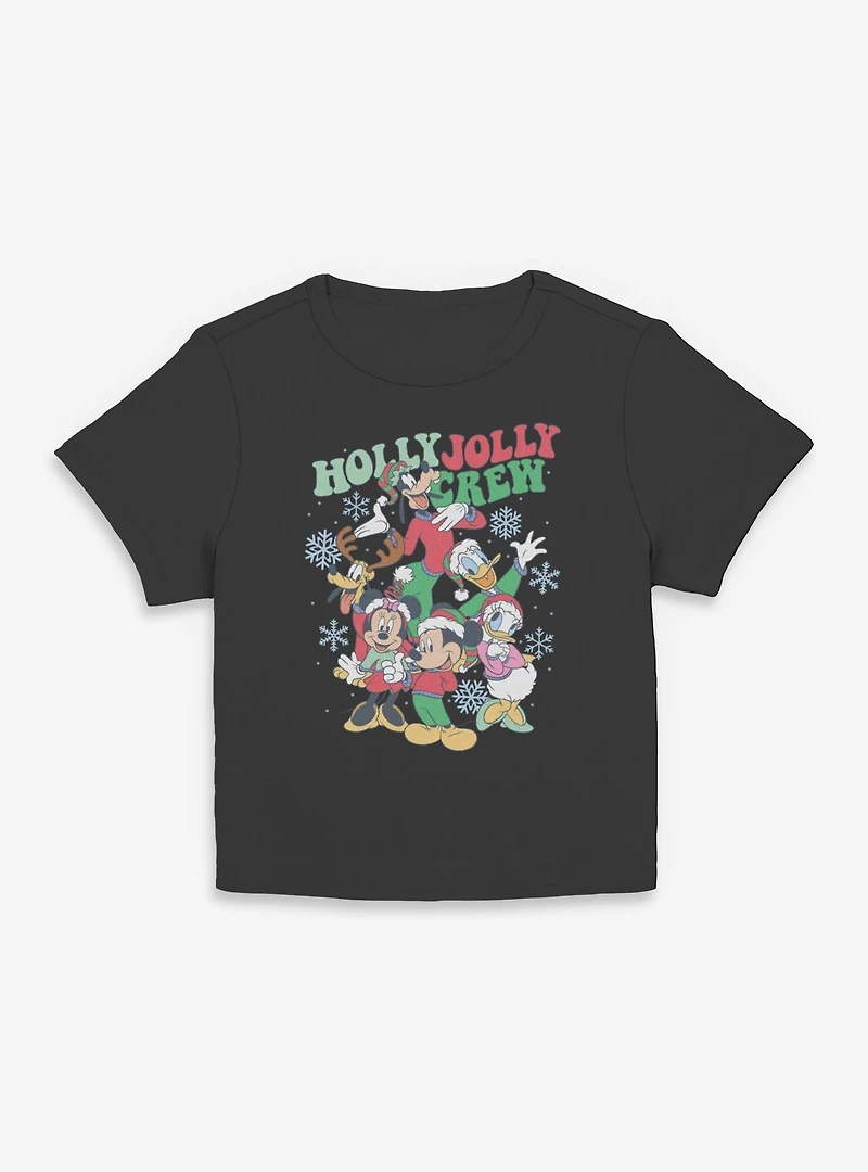 Disney Mickey Mouse & Friends Holly Jolly Crew Women Baby T-Shirt