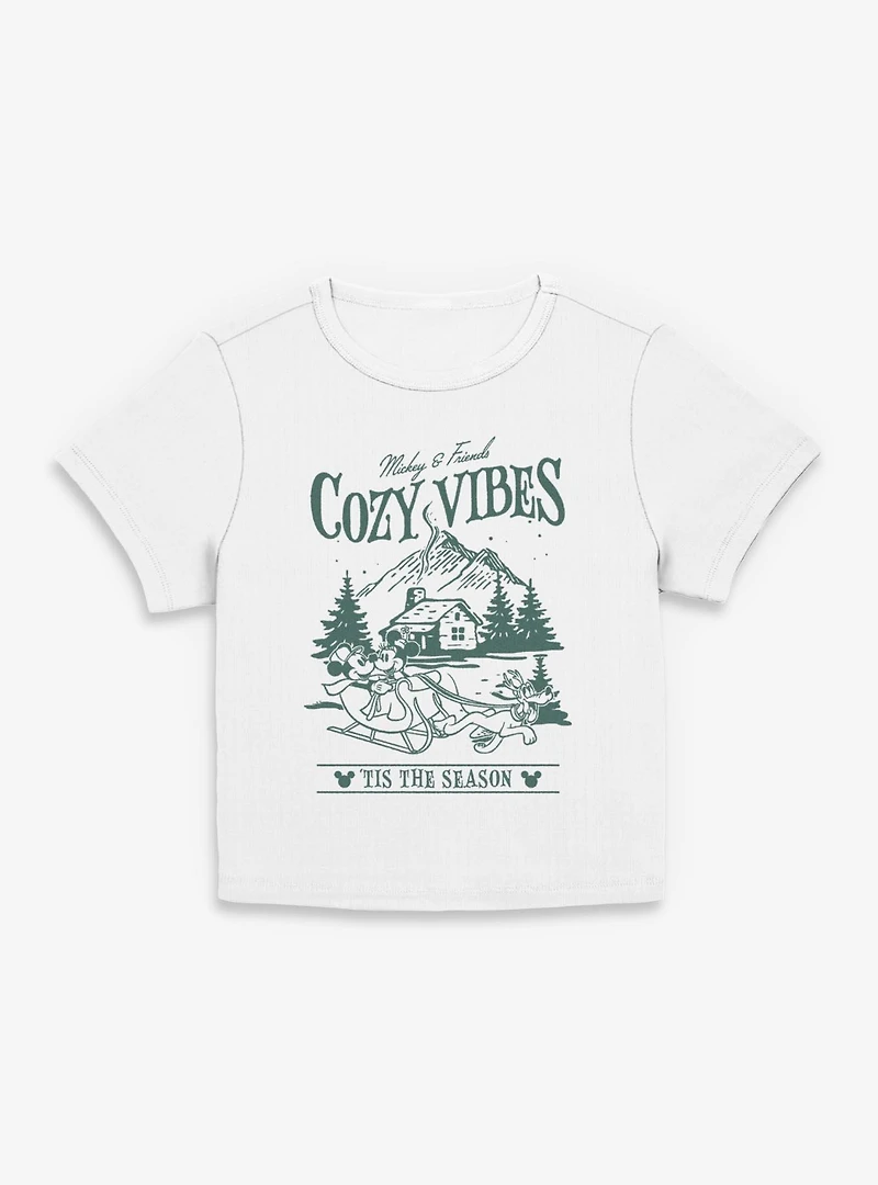 Disney Mickey Mouse & Friends Cozy Vibes Tis The Season Women Baby T-Shirt
