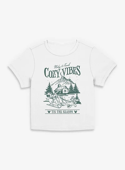 Disney Mickey Mouse & Friends Cozy Vibes Tis The Season Women Baby T-Shirt