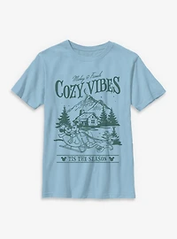 Disney Mickey Mouse & Friends Cozy Vibes Tis The Season Youth T-Shirt