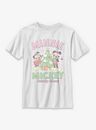 Disney Mickey Mouse & Minnie Holiday Cheer Youth T-Shirt