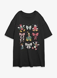 Disney Mickey Mouse & Friends Xmas Icons Womens Oversized T-Shirt
