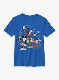 Disney Mickey Mouse & Friends Classic Happy Holidays Youth T-Shirt