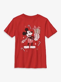 Disney Mickey Mouse Festive Gifts Youth T-Shirt