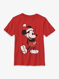 Disney Mickey Mouse Classic Santa Youth T-Shirt