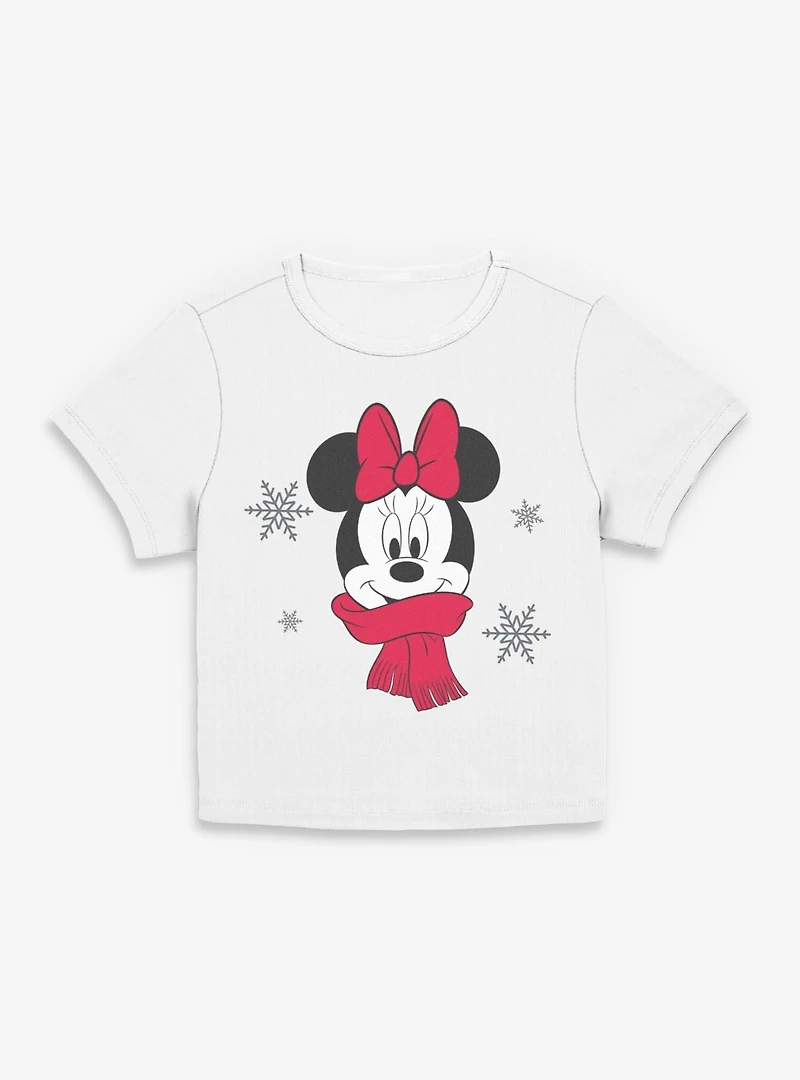 Disney Minnie Mouse Cozy Christmas Women Baby T-Shirt