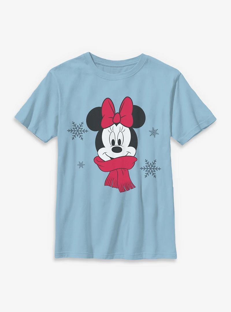 Disney Minnie Mouse Cozy Christmas Youth T-Shirt