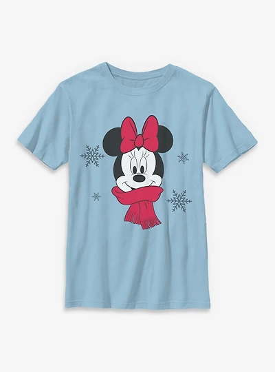 Disney Minnie Mouse Cozy Christmas Youth T-Shirt