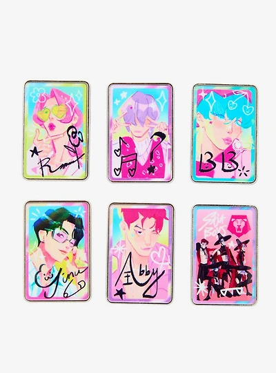 KPop Demon Hunters Saja Boys Photo Card Blind Box Enamel Pin - BoxLunch Exclusive