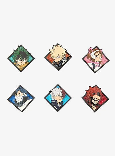 My Hero Academia Glitter Character Portrait Blind Box Enamel Pin - BoxLunch Exclusive