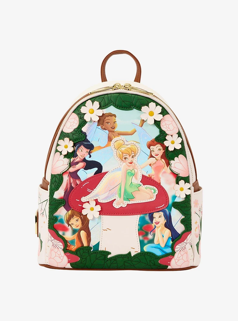 Loungefly Disney Fairies Floral Mini Backpack