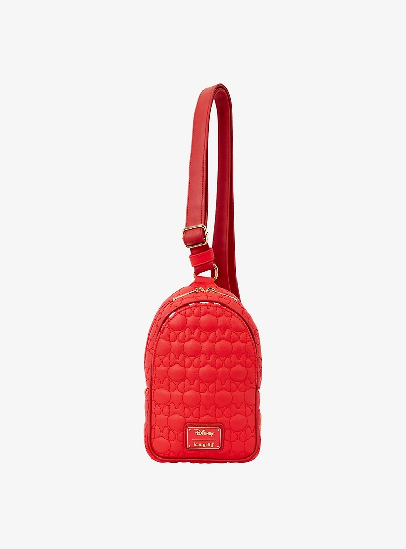 Loungefly Disney Minnie Mouse Silhouette Crossbody Sling Bag