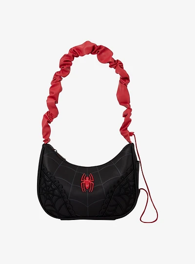 Loungefly Marvel Spider-Man Black Webs Crossbody Bag