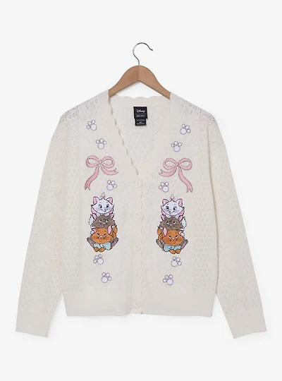 Disney The Aristocats Kittens Pointelle Knit Women's Cardigan - BoxLunch Exclusive