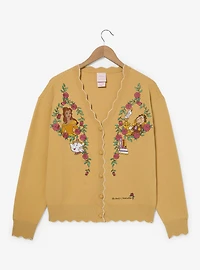 Disney Beauty and the Beast Rose Women's Scalloped Cardigan — BoxLunch Exclusive