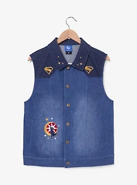 Her Universe DC Comics Supergirl Embroidered Women's Denim Vest - BoxLunch Exclusive